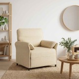 vidaXL Canapea 100% poliester, cadru din metal, MDF, placaj 42033876