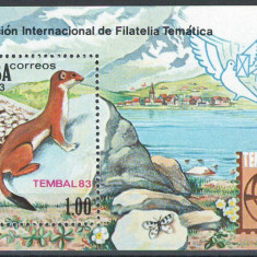 Cuba 1983 Mi 2740 bl 77 MNH - Expozitie de timbre TEMBAL '83, Basel, fauna