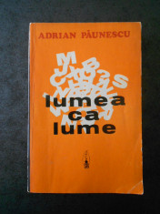 ADRIAN PAUNESCU - LUMEA CA LUME (1973) foto