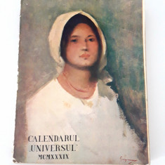 Carte veche Calendarul Universul 1939