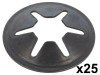 Rondele de Protecție ROMIX 25 buc. pentru Clipsuri Auto Cod 16024