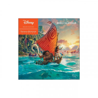 Disney Dreams Collection by Thomas Kinkade Studios: 2024 Wall Calendar foto