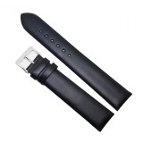 Cumpara ieftin Curea Ceas &bdquo;Smooth Onyx&rdquo; 9XL16 &ndash; Piele Naturală Neagră, Fără Cusătură (10mm -