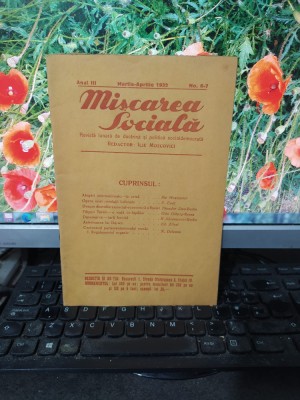 Mișcarea Socială anul III no. 6-7, mar.-apr. 1932, Ilie Moscovici București, 180 foto