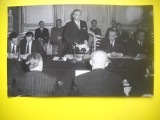 HOPCT 541 KL - FOTOGRAFIE VECHE-D= 18/12 CM- CONFERINTA EUROPEANA -PLANUL MARSHALL -1947-FOTO AGENTIA ASSOCIATED PRESS PHOTOS 1947