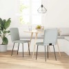 Set 2 Scaune Sufragerie Gossi, Gri Deschis, Catifea, 45x54x83 cm, 110 kg, Bucatarie/Living