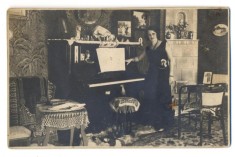 AD 1503 C.P.VECHE -DOAMNA IN TINUTA DE EPOCA- A. IONESCU -DEBIT SPECIAL -GALATI foto