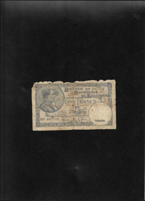 Belgia 5 francs 1938 seria937752 uzata foto