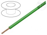 Cablu SiF 1x4mm2 cu litat de cupru siliconat verde -50&divide;180&deg;C 300V, 500V