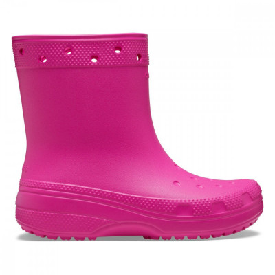 Cizme Crocs Classic Rain Boot Roz - Juice foto