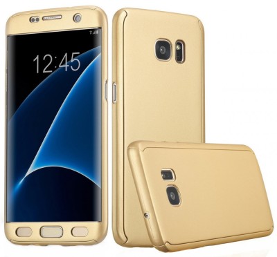 Husa Full Cover (fata + spate) pentru Samsung Galaxy S7 Edge, Gold foto