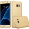 Husa Full Cover (fata + spate) pentru Samsung Galaxy S7 Edge, Gold
