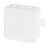 Cutie de jonctiune alba E113WS din PE, 85x85x40mm, IP54, fara halogeni cu 15 insertii de 2,5 mm &sup2;