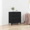 vidaXL Bufet cu sertar Stejar negru 60 x 35 x 70 cm Lemn compozit 862596