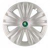 Set 4 capace roti pentru Skoda Nou Verde, model Glory Gray, R15, Autohelix MSA