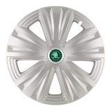 Set 4 capace roti pentru Skoda Nou Verde, model Glory Gray, R14