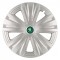 Set 4 capace roti pentru Skoda Nou Verde, model Glory Gray, R15