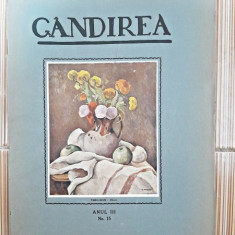 Revista Gandirea, anul III, nr.15/1924 (Cezar Petrescu, Adrian Maniu, Gib.I. Mihaescu, G.M. Ivanov..)