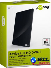 Antena activa de camera full HD DVB-T cu filtru LTE/4G, Goobay foto