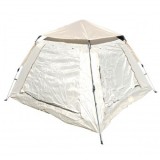 Cort camping 2 persoane pliabil automat pop-up, 2 usi, deschidere 4 parti, plasa anti-insecte, impermeabil 240x240x155cm