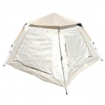 Cort camping 2 persoane pliabil automat pop-up, 2 usi, deschidere 4 parti, plasa anti-insecte, impermeabil 240x240x155cm
