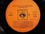 This is Country and Western Music - Selectiii (1959/CBS/RFG) - VINIL/, Columbia