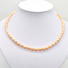 Colier perle de cultura lunguiete 7-9mm crem
