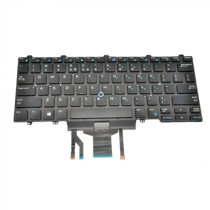 Tastatura laptop noua Dell latitude E5450 BLACK 4VMV0 (Backlit,With Point stick,For Win8)