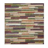 Set 10 Placi Tapet 3D, 70 x 77 cm, Grosime 3 mm, din Polietilena, Model Caramida, Suprafata acoperita 5.3 mp, Caramida Colorata