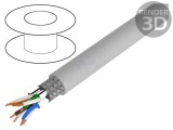 Cablu LOGILINK S/FTP Cat7 8 fire LSZH gri 305m