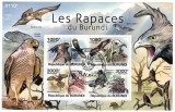 Timbre Burundi 2011: Păsări de Pradă. Coliță tematică, timbre străine după 1950, filatelie