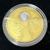Medalie Argint 1 Leu 1870 Carol, Monetaria Statului, Rara, 5mm, 4g, Tiraj 100