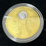 Medalie Monetaria Statului 1 leu 1870 Carol RARITATE