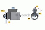 Starter SUZUKI SWIFT II Hatchback (EA, MA) (1989 - 2005) BOSCH 0 986 014 371