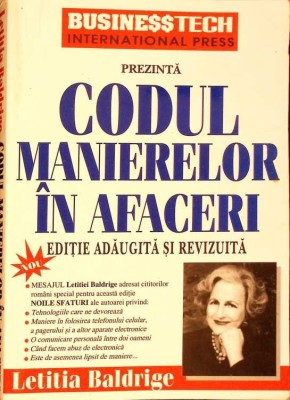 CODUL MANIERELOR IN AFACERI-LETITIA BALDRIGE-277938 foto