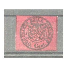 Italy Papal State 1867 Coat of arms 20C Mi.16 MH AM.360