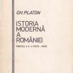 AS - GH. PLATON - ISTORIA MODERNA A ROMANIEI, VOL.I-II