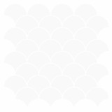 vidaXL Plăcuță cu motive de solzi de pește 50 pcs Alb 30 x 30 cm 42046215