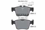 Set placute frana disc Alfa Romeo Giulia, Stelvio; Citroen Saxo, Xsara, Zx; Maserati Ghibli III, Levante SUV; Peugeot 205 II, 306, 123 mm, 16.1 mm,