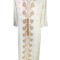 Rochie dama casual RL24, alb crystal/crem , marimea 2XL