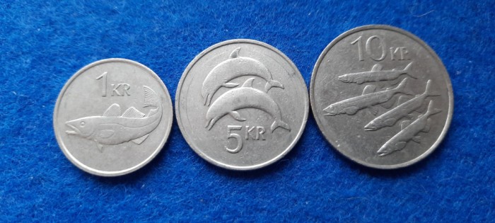 ISLANDA 1 5 10 KRONUR SET