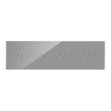 Cumpara ieftin Panou Intrerupator Simplu + Simplu + Dublu + Dublu cu Touch din Sticla LUXION SmartElectro IntelligentHouse