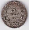 BULGARIA 20 LEVA 1930, Europa, Argint
