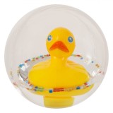 Jucărie Baie Rățușcă, Bilă Plutitoare, Plastic, Dimensiune 9 cm, Transparent, Unisex, Oem