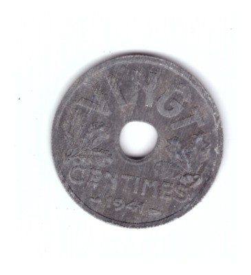 Moneda Franta 20 centimes 1941, stare buna, curata foto