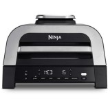 Gratar electric si airfryer Ninja Foodi Smart XL AirGrill DG551EU, 1760 W, functie friteuza aer cald, 40&deg;- 260&deg;C, 6 functii, negru