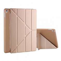 Husa flip cover activa multi pliabila pentru iPad Pro 9.7 inch A1673 / A1674, auriu foto