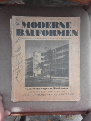 Modern Bauformen, mai 1936 (revista de arhitectura) foto