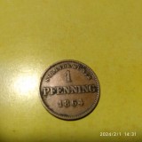 -Y- MONEDA GERMANIA BAYERN 1 PFENNING 1864 VG+, Europa