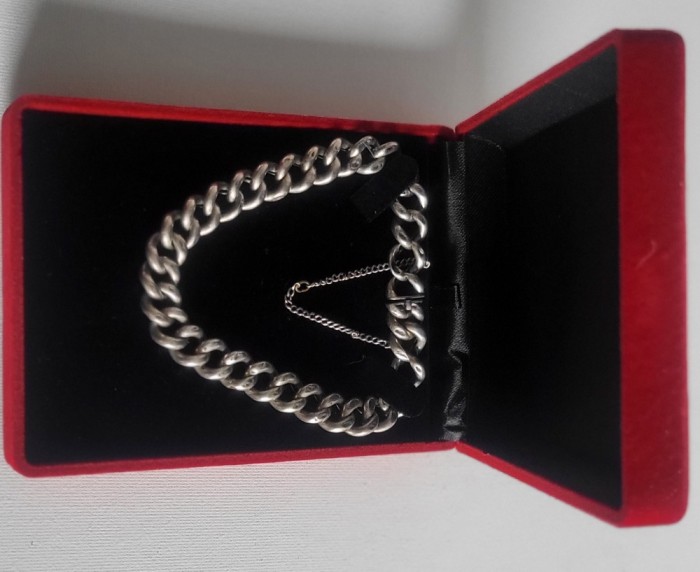Bratara argint vintage-unisex, vechime peste 100 ani,exceptionala piesa colectie